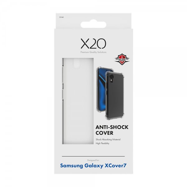 X2O Samsung Galaxy XCover 7 Deksel Anti-Shock Transparent