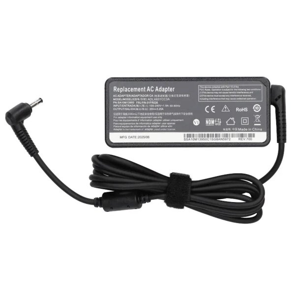 Nettadapter Lader for Lenovo 65W 20V 4.0×1.7 mm