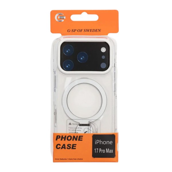iPhone 17 Pro Max Deksel Ring Stand MagSafe Transparent