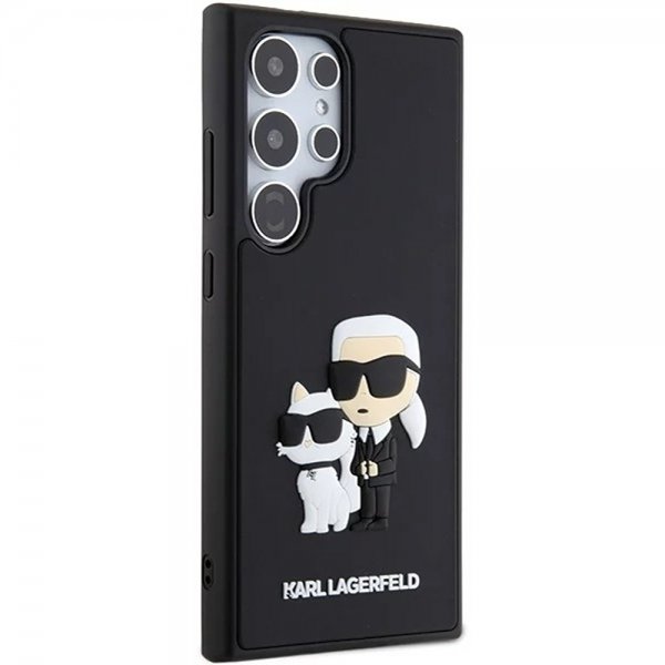 Karl Lagerfeld Samsung Galaxy S24 Ultra 3D Rubber Karl & Choupette Svart
