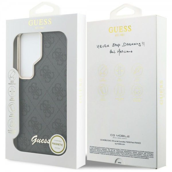 Guess Samsung Galaxy S26 Ultra Deksel 4G Script MagSafe Svart