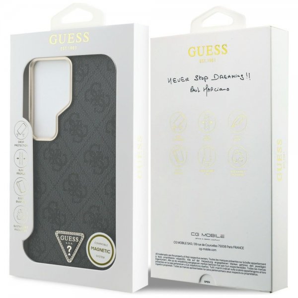 Guess Samsung Galaxy S26 Ultra Deksel 4G Triangle MagSafe Svart