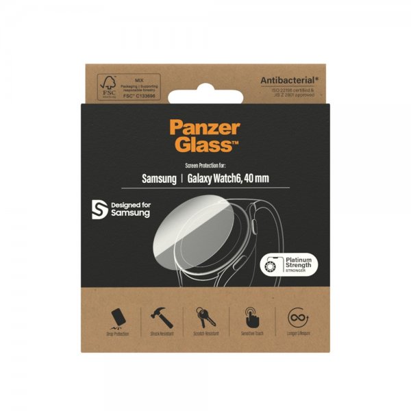 PanzerGlass Samsung Galaxy Watch 6 40mm Skjermbeskytter Glass