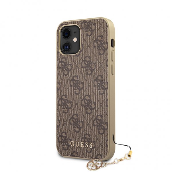 Guess iPhone 12 Mini Deksel 4G Charms Brun