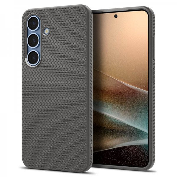 Spigen Samsung Galaxy S25 Plus Deksel Liquid Air Marble Gray