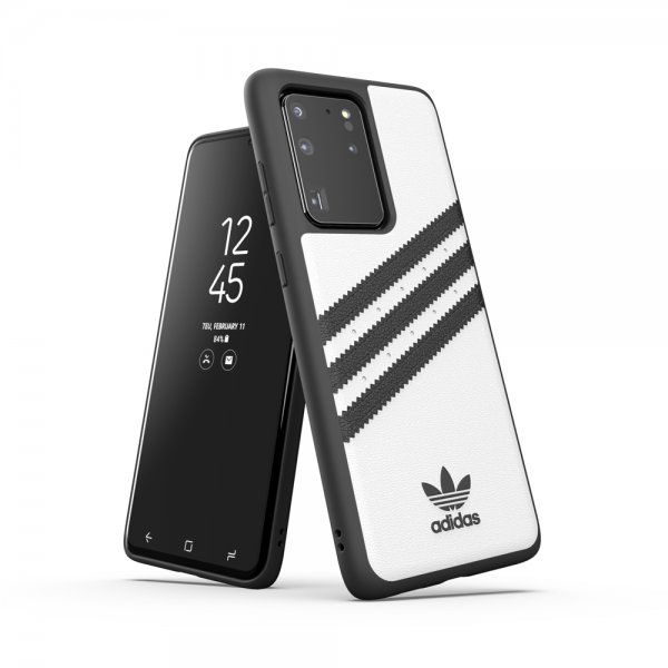Adidas Samsung Galaxy S20 Ultra Deksel OR 3 Stripes Snap Case Hvit