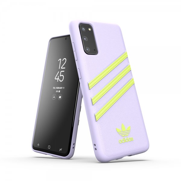 Adidas Samsung Galaxy S20 Deksel OR 3 Stripes Snap Case Lilla