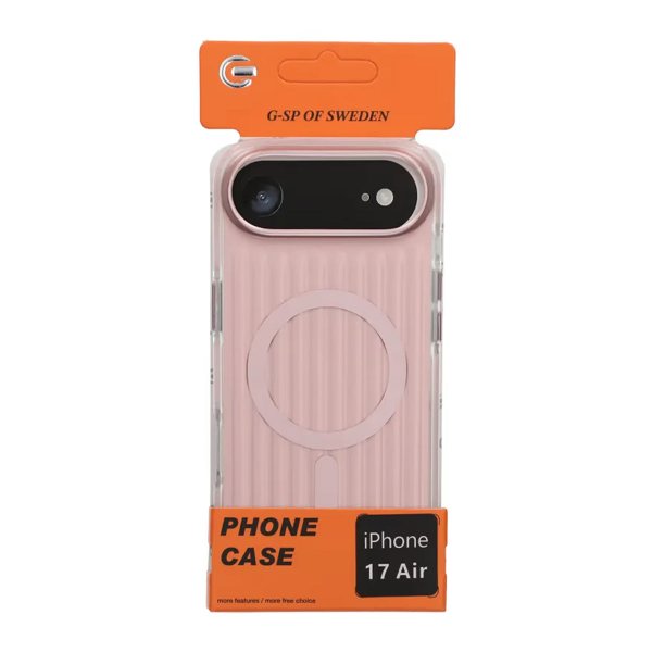iPhone Air Deksel Korrugerte MagSafe Rosa