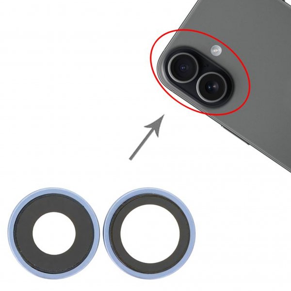 Kameralinser med ramme for iPhone 17 - Blå