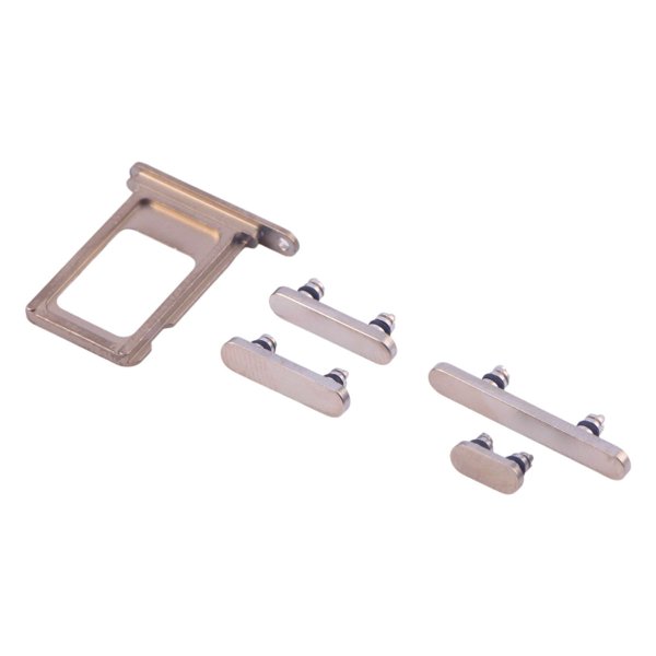 Knapper og SIM-kortholdere for iPhone 16 Pro og 16 Pro Max - sandfarget titan