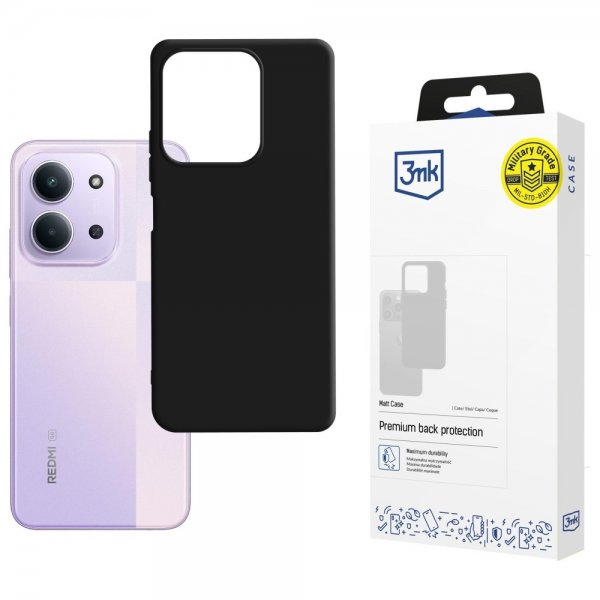 3mk Xiaomi Redmi 15C Deksel Matt Case Svart
