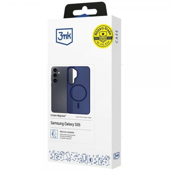 3mk Samsung Galaxy S26 Deksel Smoke MagCase Blå