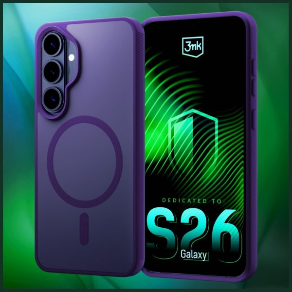 3mk Samsung Galaxy S26 Deksel Smoke MagCase Lilla