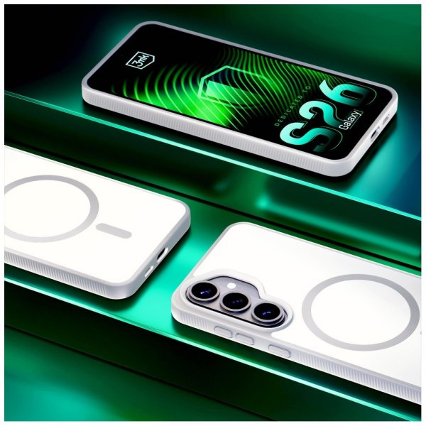 3mk Samsung Galaxy S26 Deksel Smoke MagCase Hvit