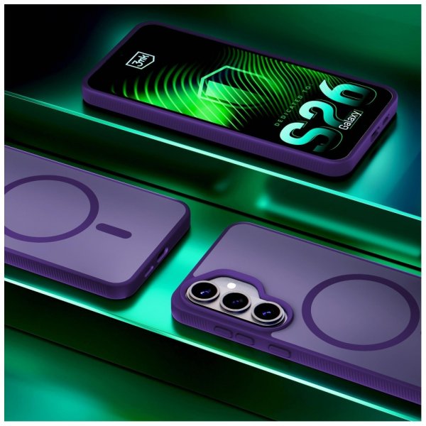 3mk Samsung Galaxy S26 Plus Deksel Smoke MagCase Lilla