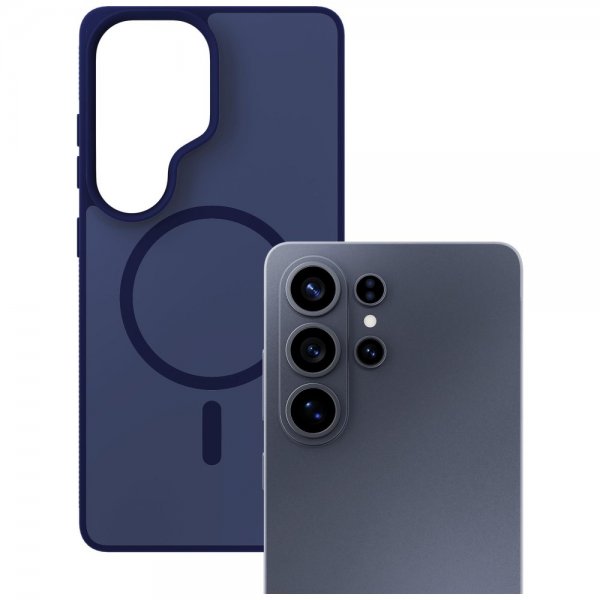 3mk Samsung Galaxy S26 Ultra Deksel Smoke MagCase Blå