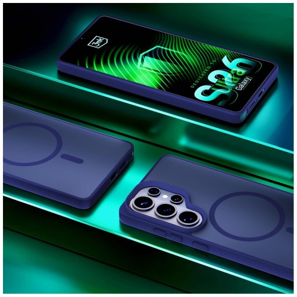 3mk Samsung Galaxy S26 Ultra Deksel Smoke MagCase Blå