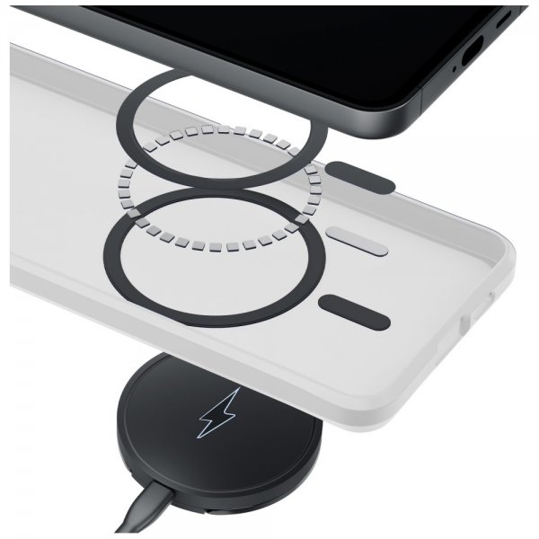 3mk Samsung Galaxy S26 Ultra Deksel Smoke MagCase Hvit