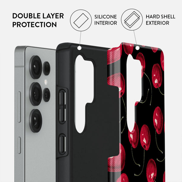 Burga Samsung Galaxy S25 Plus Deksel Tough Cherrybomb