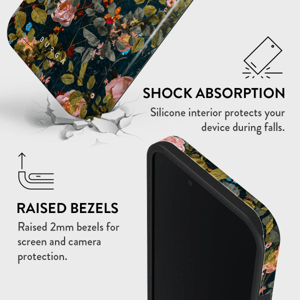 Burga iPhone 16e/iPhone 17e Deksel Tough Bloomy Garden