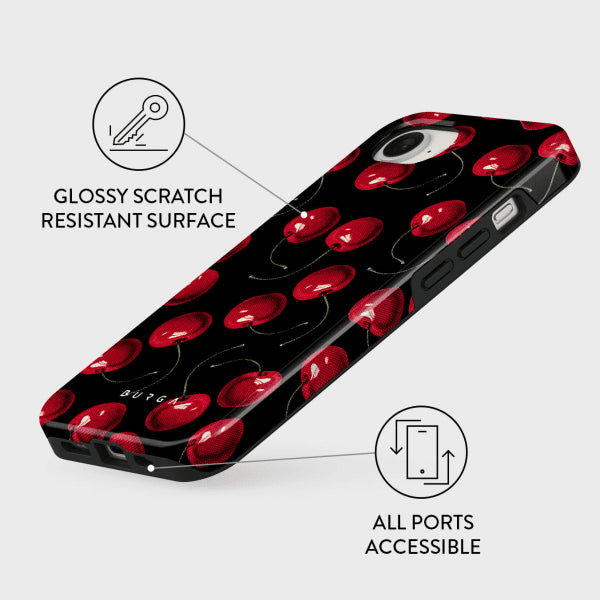 Burga iPhone 16e/17e Deksel Tough Cherrybomb