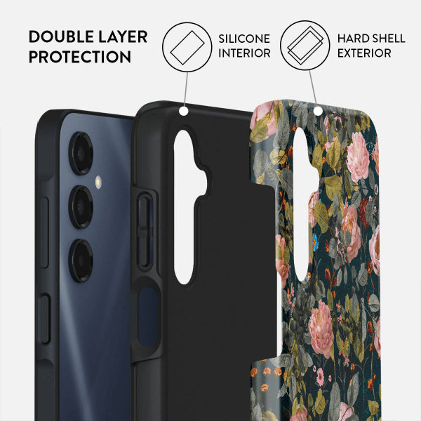 Burga Samsung Galaxy A16 Deksel Tough Bloomy Garden