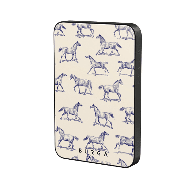 Burga Powerbank MagSafe 5000 mAh Derby Race Grå
