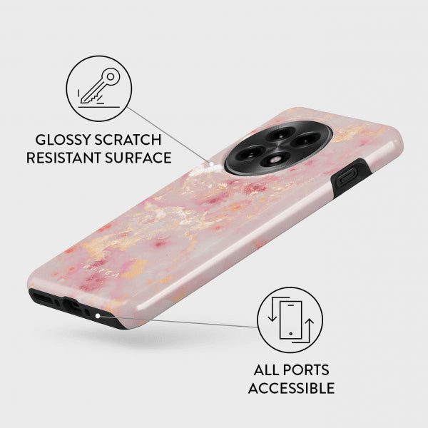 Burga OnePlus 13 Deksel Tough Golden Coral
