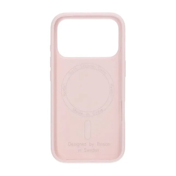 Rvelon iPhone 17 Pro Deksel Silikon MagSafe Rosa