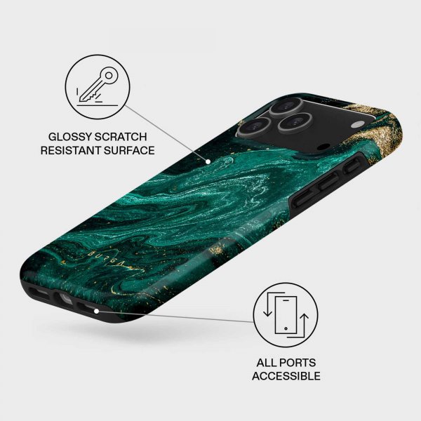 Burga iPhone 17 Pro Max Deksel Tough MagSafe Emerald Pool