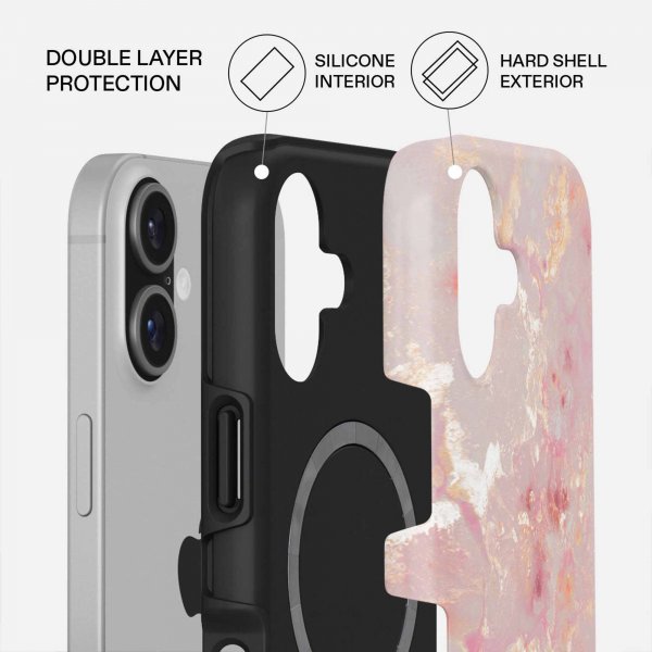 Burga iPhone 17 Deksel Tough MagSafe Golden Coral