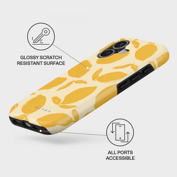Burga iPhone 17 Deksel Tough MagSafe Lemon Tart