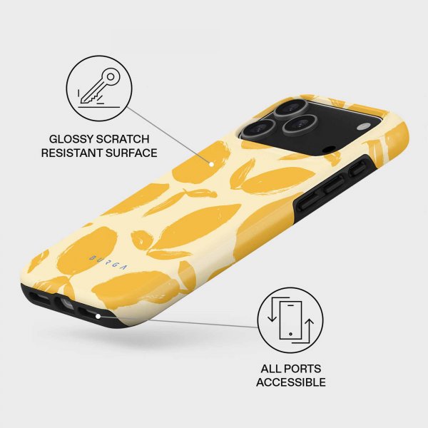 Burga iPhone 17 Pro Deksel Tough MagSafe Lemon Tart