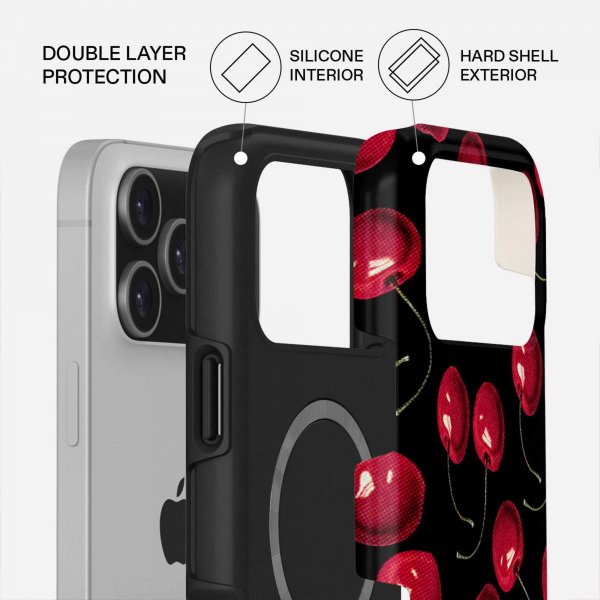 Burga iPhone 17 Pro Max Deksel Tough MagSafe Cherrybomb