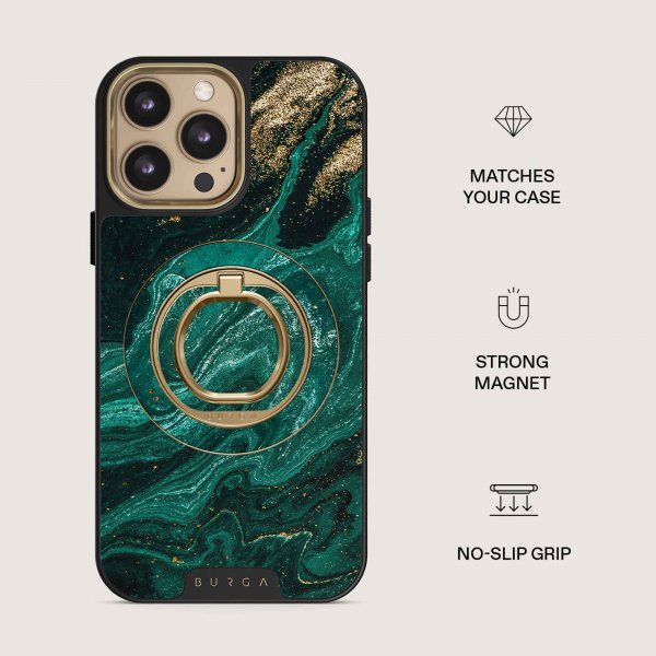 Burga Holder Telefon Ring MagSafe Emerald Pool