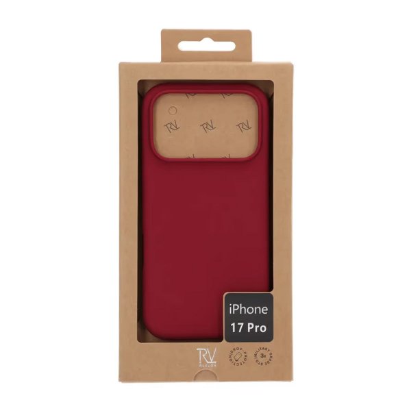 Rvelon iPhone 17 Pro Deksel Silikon MagSafe Rød