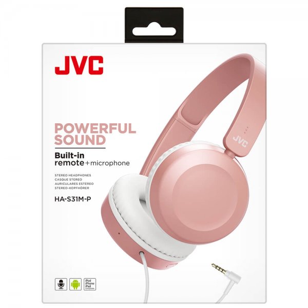 JVC Hodetelefoner HAS31 On-Ear Rosa