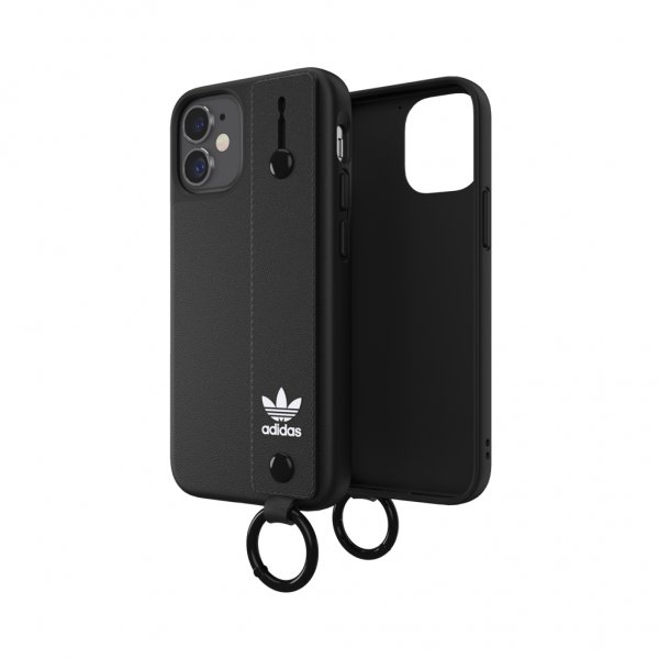 Adidas iPhone 12 Mini Deksel Hand Strap Case Svart