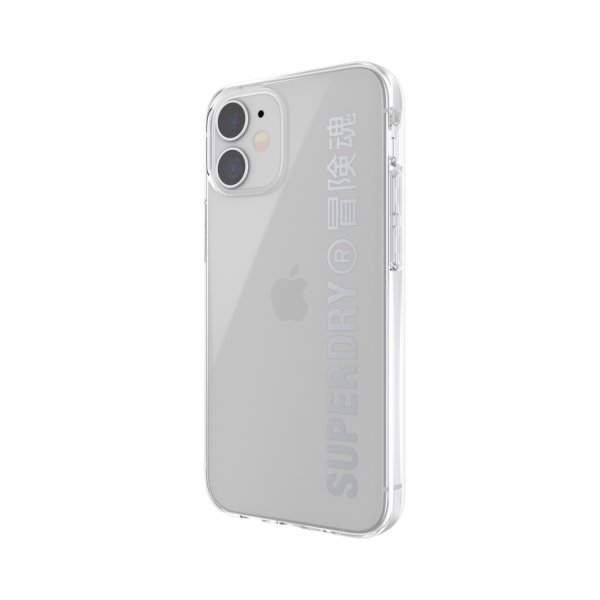 Superdry iPhone 12 Mini Deksel Snap Case Clear Sølv