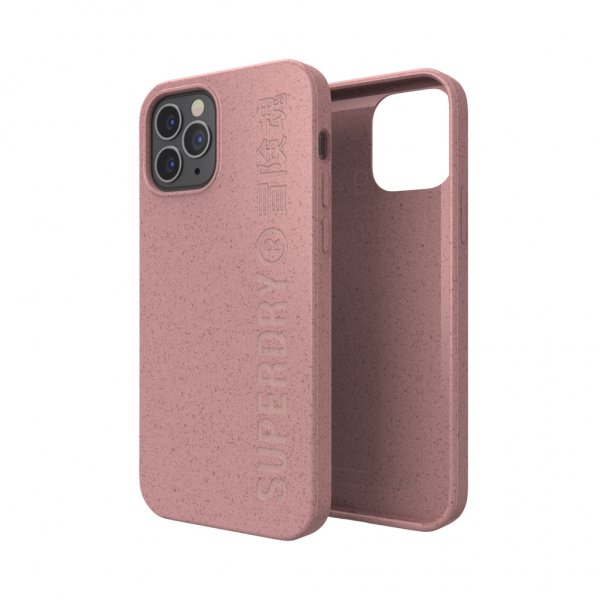 Superdry iPhone 12/iPhone 12 Pro Deksel Snap Case Compostable Materials Rose Pink