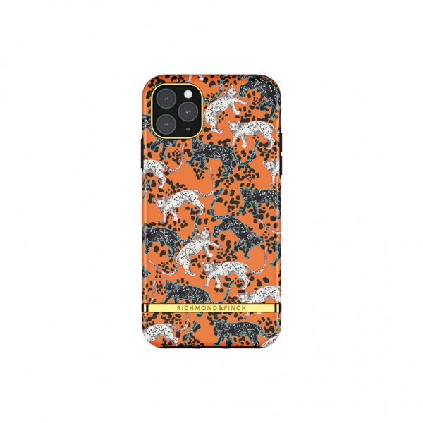 Richmond & Finch iPhone 11 Pro Max Deksel Oransje Leopard