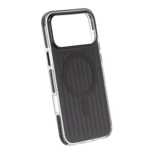 iPhone 17 Pro Max Deksel Korrugerte MagSafe Svart