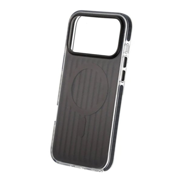 iPhone 17 Pro Max Deksel Korrugerte MagSafe Svart