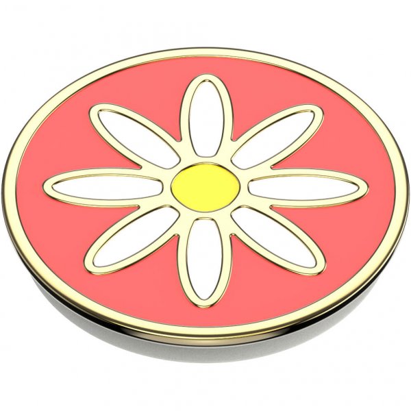 Popsockets PopGrip Enamel Quaint Daisy Coral