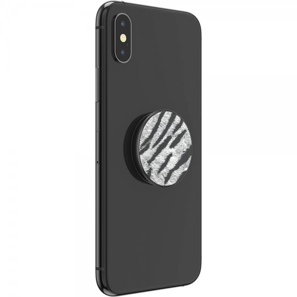 Popsockets PopGrip Vegan Leather Zebra