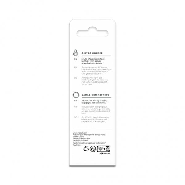 Xqisit AirTag Holder PU Case Svart
