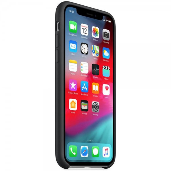 Apple Original iPhone X/Xs Deksel Silikoni Case Svart