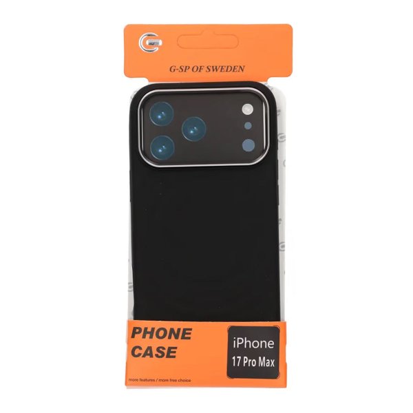 iPhone 17 Pro Max Deksel Silikon MagSafe Svart