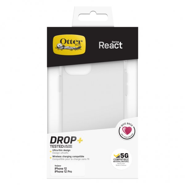 Otterbox iPhone 12/iPhone 12 Pro Deksel React Transparent