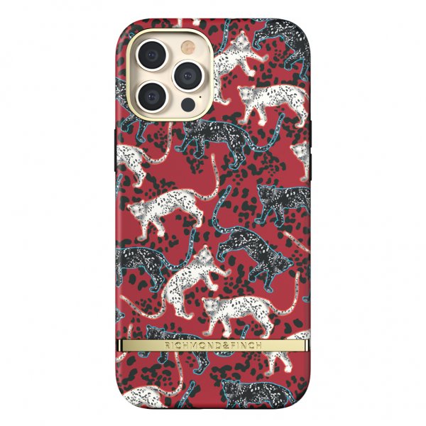 Richmond & Finch iPhone 12 Pro Max Deksel Samba Red Leopard
